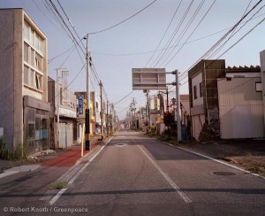 Contaminated Streets in Namie Town