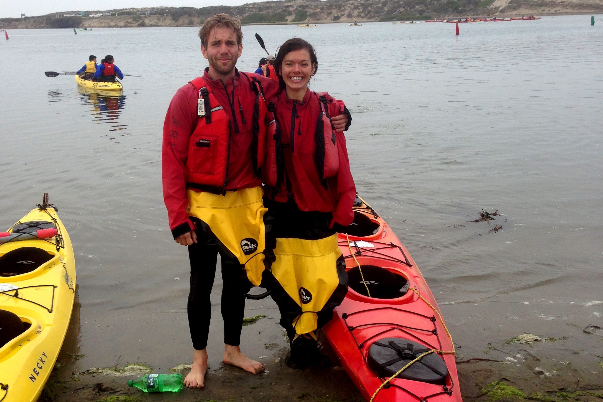 Tom and Charlotte on Shore