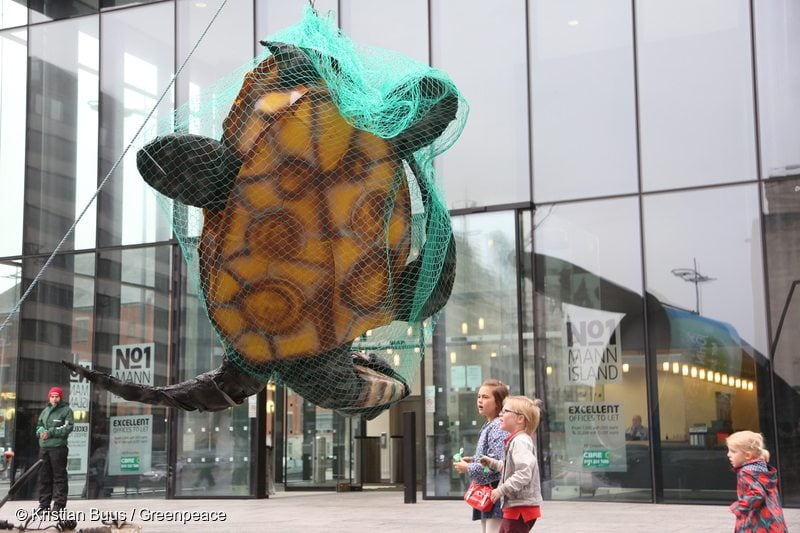 Giant Tuna Tin Sculpture outside John West HQ in UK