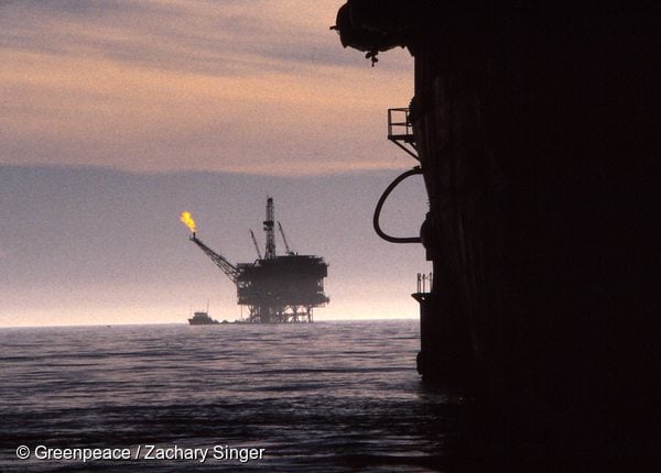 Exxon's Hondo Oil Drilling Platform in California