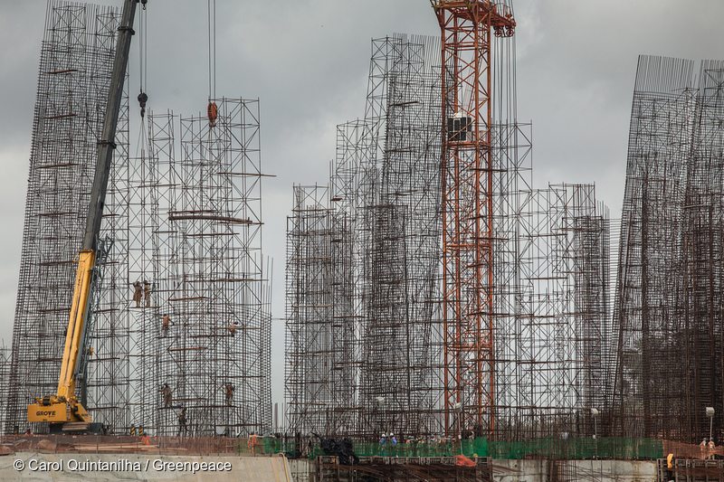 Construction of Belo Monte Dam, on the Xingu river, Belo Monte Site. 