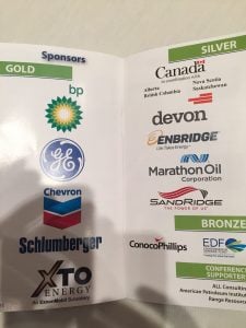 Sponsorship page from recent IOGCC meeting.