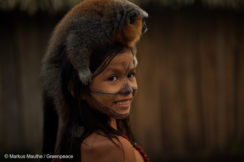 Munduruku Child in Sawré Muybu Village in the AmazonCriança Munduruku na aldeia Sawré Muybu