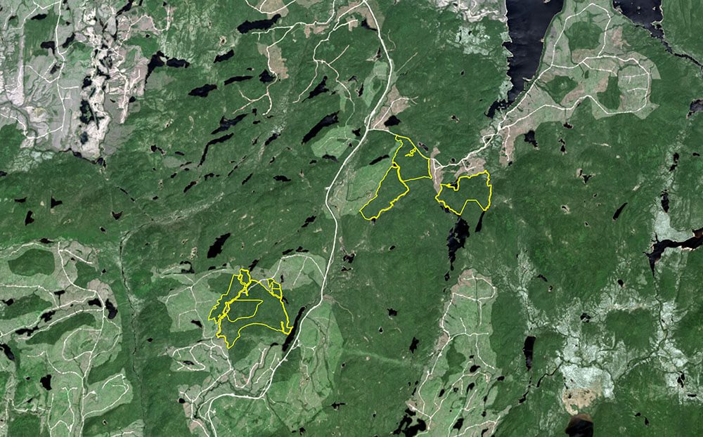 Satellite image of Bonnard location - 2013