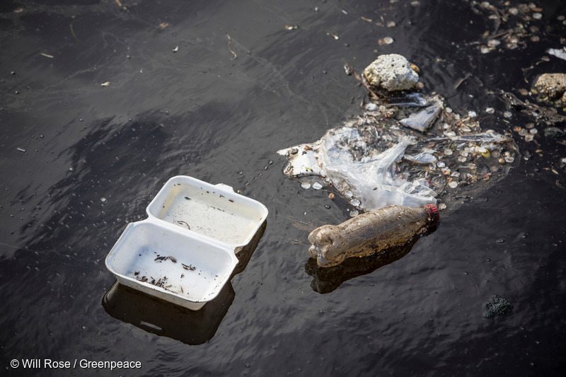 Plastic Waste in the Sea Edinburgh Scotland