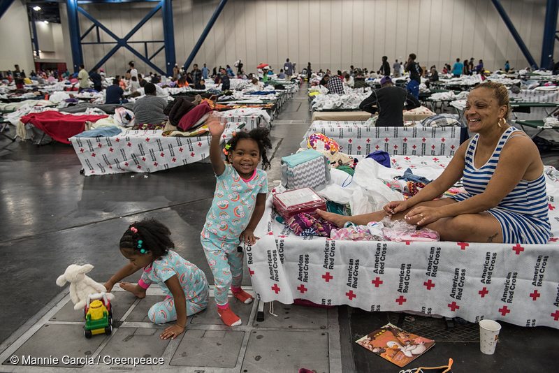 Hurricane Harvey Emergency Shelter in Houston