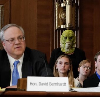 Swamp Monsters Attend Interior Secretary Nominee David Bernhardt's Hearing in Washington DC