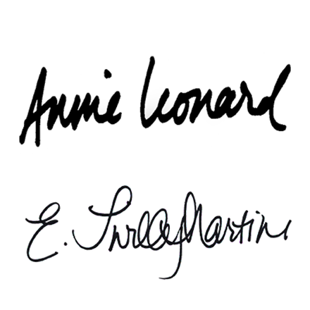 Signature of Annie Leonard & Ebony Martin